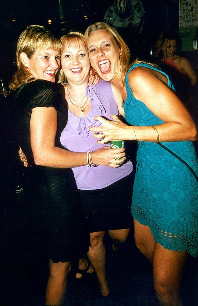 Tess Hillier, Shai Ainsworth and Jacqui Borreye at Melbas, 2000.