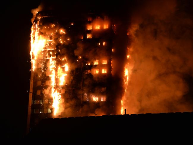 The fire has devastated the 24-storey building.