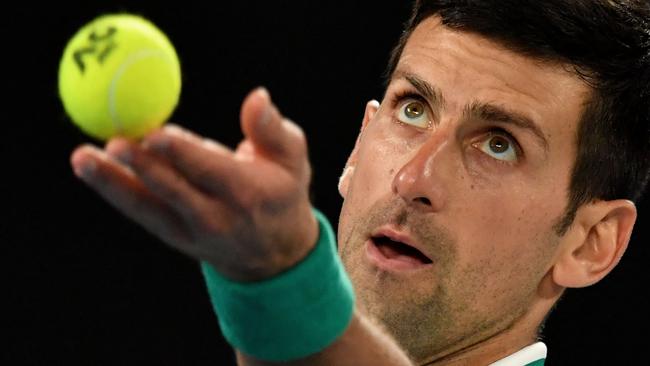 Serbia’s Novak Djokovic. Picture: Paul Crock/AFP