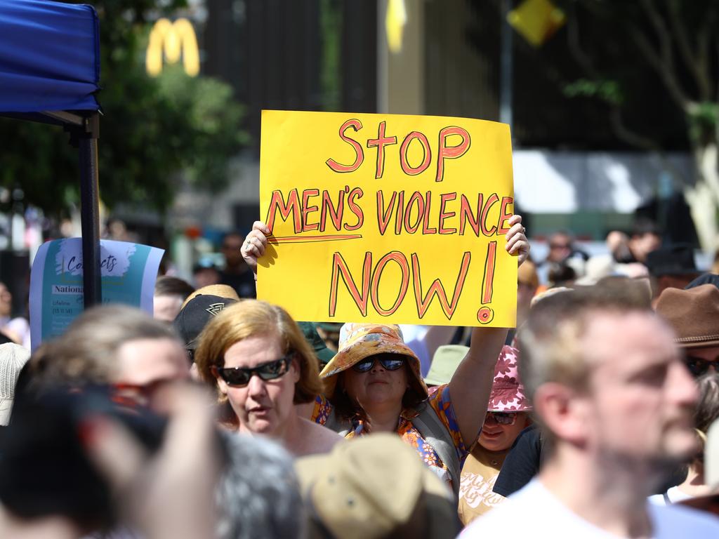 Thousands were at the rally in Brisbane. Picture: David Clark