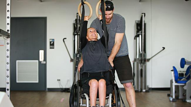 She has been training to get into tip top shape for the surfing event. Picture: Adam Yip