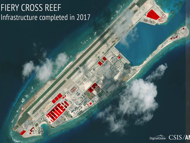 A China-controlled island in the Spratlys.