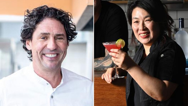 Virginia Cheong – the owner of Homebush’s Cafe Tabouli, right, has named one of her new cocktails "The Colin" after panning celebrity chef Colin Fassnidge's Kitchen Nightmares makeover. Pictures: News Corp