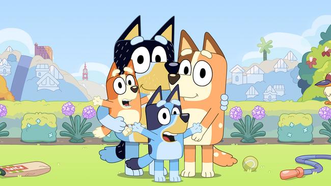 The Wheeler family from Brisbane cartoon <i>Bluey </i>may be animated dogs, but they offer a realistic portrayal of family life. Picture: Supplied