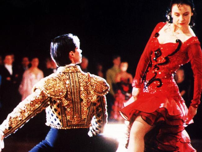 Actors Paul Mercurio and Tara Morice in 1992 film 'Strictly Ballroom'. Picture: Supplied