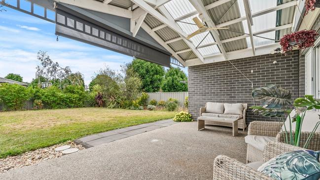 The spacious rear garden provides room for children and pets to run around, or even to extend the house.