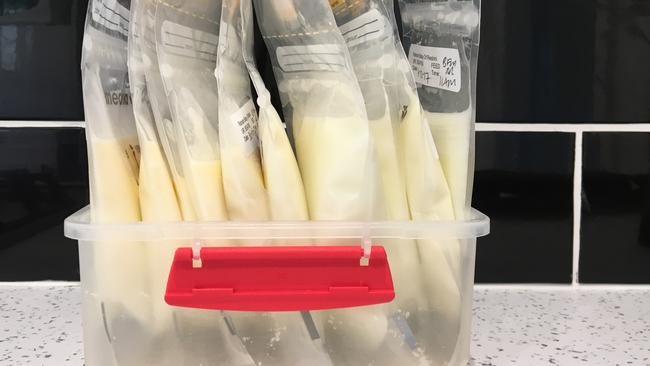 I was lucky enough to have no problems producing milk. Donating to the Queensland Milk Bank is a way to give back. (Pic: Ric Frearson)