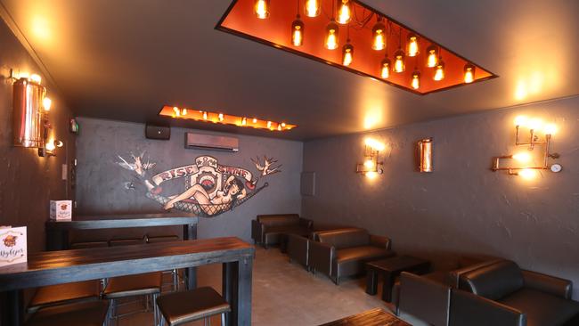 Sailor Jerry’s art adorns the walls of Nightjar. Photo by Richard Gosling