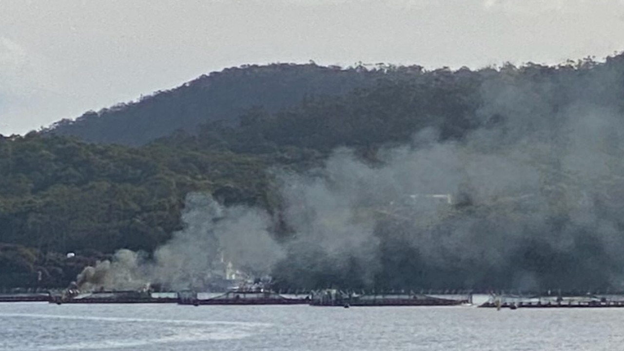 A reported fire at Badger Creek fish farm