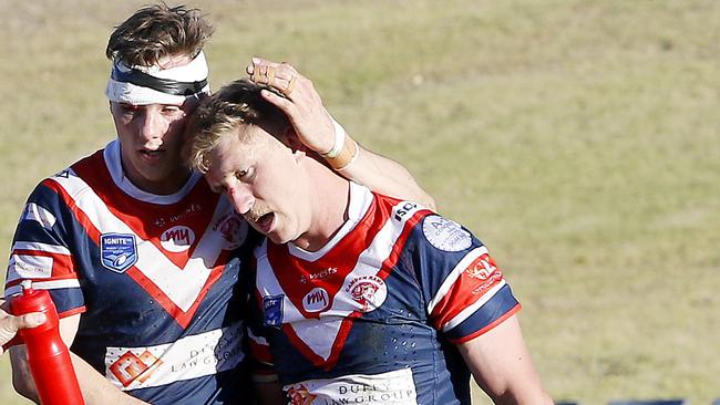 Camden’s Jack Miller (left) and Steele Brown celebrate. Picture: John Appleyard