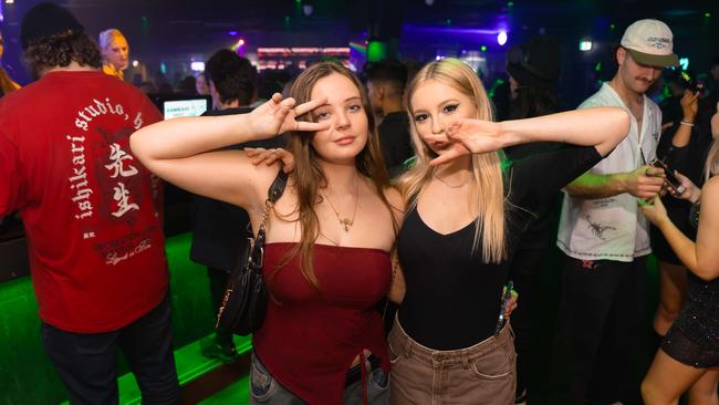 Gigi Shoobridge, Sienna Milward at Cocktails. Picture: Ricardo Lye