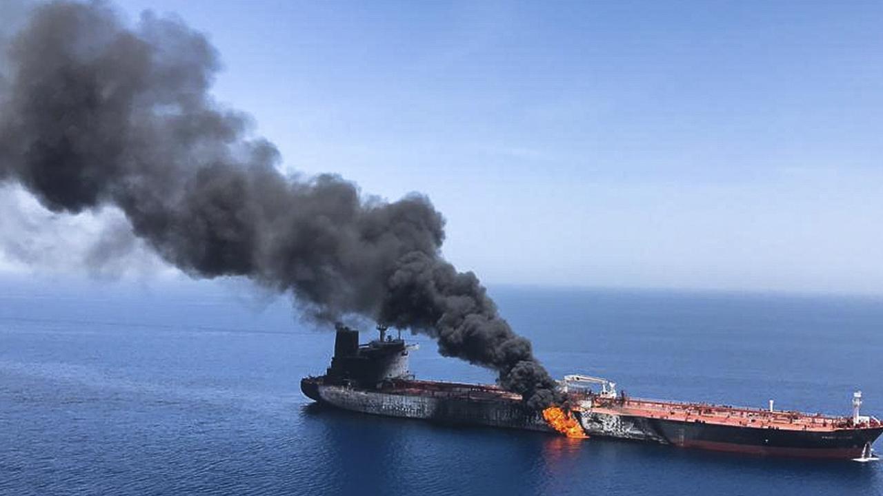 The attack in the Strait of Hormuz comes amid heightened tensions between Washington and Tehran. Picture: AP Photo/ISNA