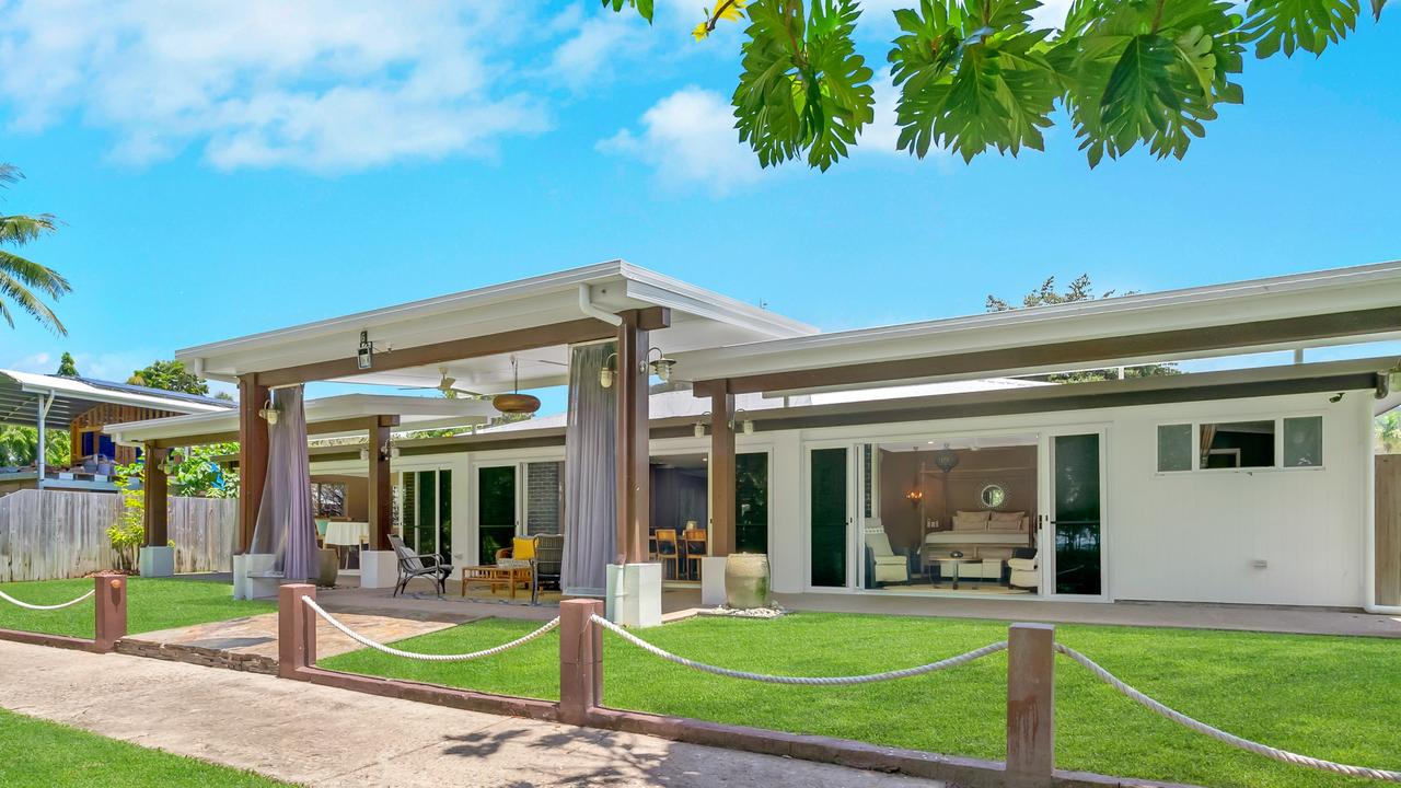 View of 6 Camelia Close, Wonga Beach is on a 1400sq m block with ocean views and operates as an Airbnb property. Picture: supplied.