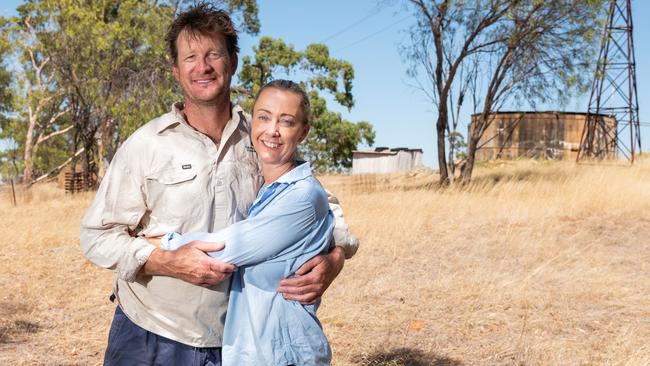 Tracy and Kristin Lefroy of Cranmore Farming on their property at Bindi Bindi in Western Australia's Wheat Belt. Picture: Tony McDonough