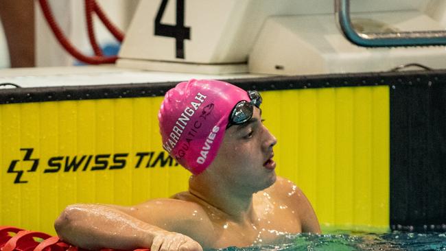 Dual Swimmer of the Night recipient Lachlan Davies also claimed a new record at the 2022 NSW Senior State Age Championships at SOPAC. Photo by Julian Andrews.