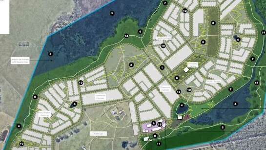 Plans for the proposed 800 home lot.