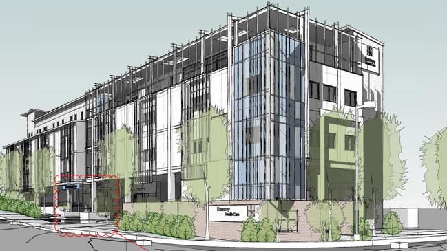 Plans have been approved for a four-storey mental health unit opposite the hospital.