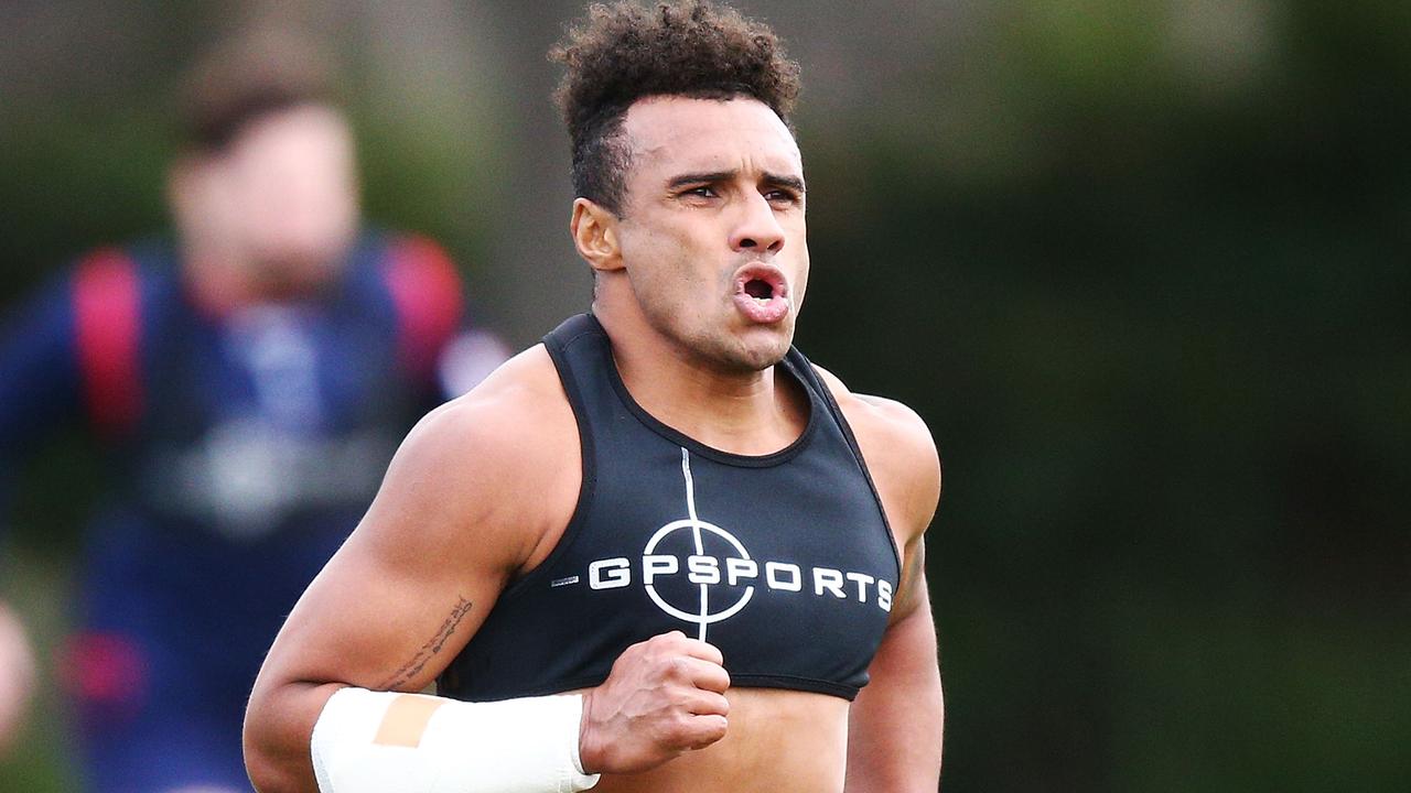Rebels halfback Will Genia at training on Monday.