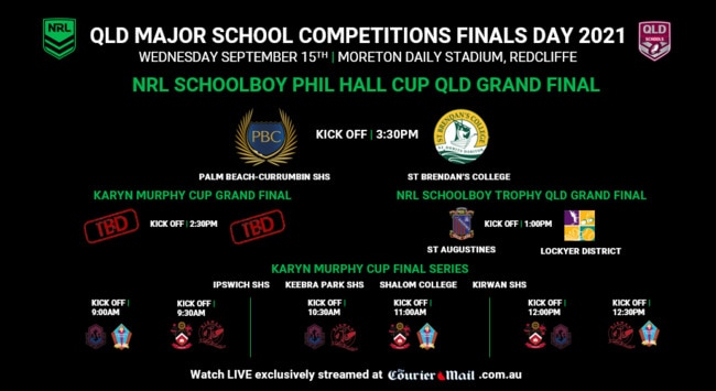 Watch live: NRL Schoolboy finals
