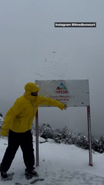 Thredbo records first snowfall of the year