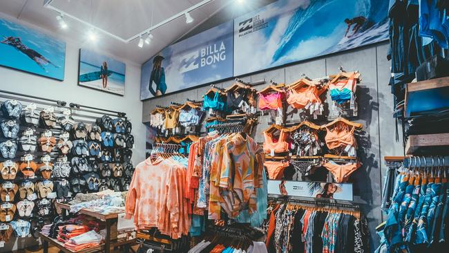 Billabong and Quiksilver stores in America and Canada will close. Picture: Supplied