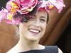 2015 Melbourne Cup Day at Flemington Racecourse. Myer Fashion in the Field. Winner of Melbourne Cup fashion in the Field Emily Hunter in a dress made by her mother. Picture: David Caird.