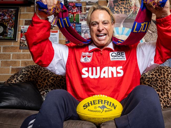 At home with Warwick Capper the Iconic swans player who played for both the Swans and Brisbane Lions. Picture: Jake Nowakowski