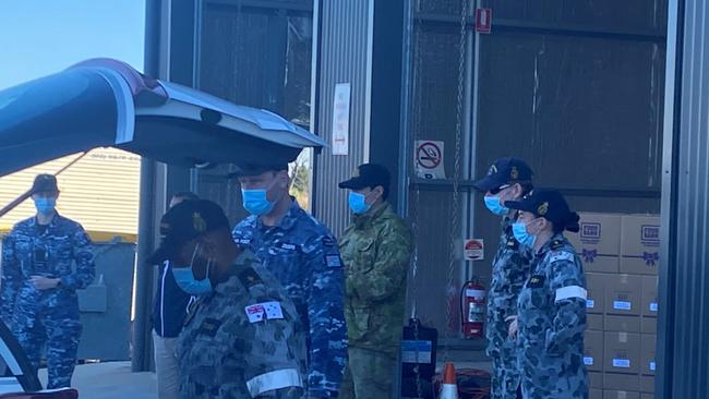 ADF personnel on the ground in Dubbo. Picture: NSW RFS Orana team/Facebook