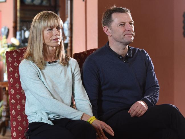 Kate and Gerry McCann have never stopped searching for their daughter. Picture: AFP