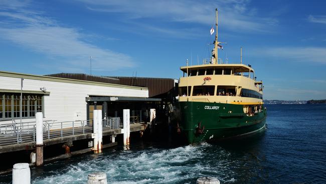 The 'Collaroy' pictured at Manly Wharf.