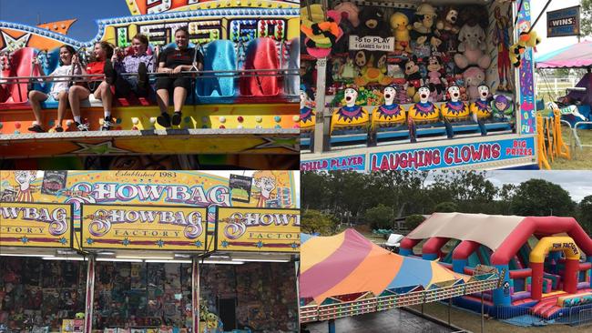 This year, there will be showbags and rides, which will include the Super Scrambler, merry-go-round, Star Extreme, laughing clowns, and the return of the chair swing.