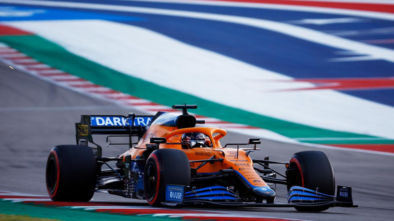 Daniel Ricciardo looked in fast form during practice ahead of F1 Grand Prix of USA at Circuit of The Americas on October 22, 2021 in Austin. Photo: Getty Images