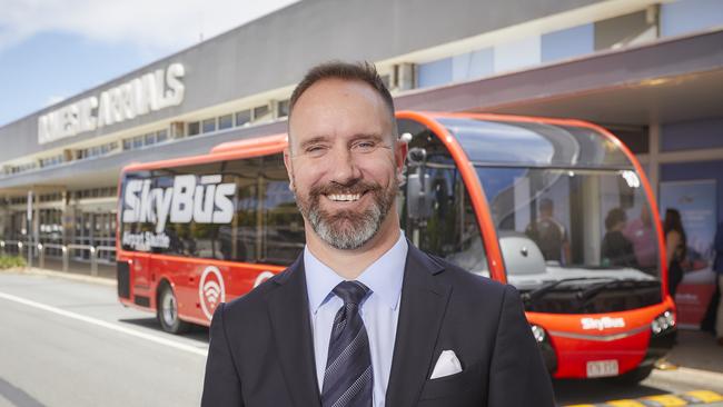 Adam Begg, co-chief executive of Melbourne-based service SkyBus at Gold Coast Airport.