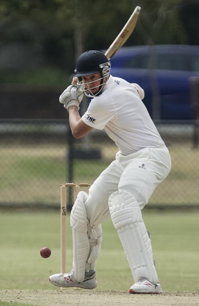 Will Long hit a vital half-century against Melton. Picture: Valeriu Campan