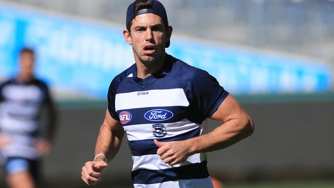 Daniel Menzel on the training track. Picture: Peter Ristevski