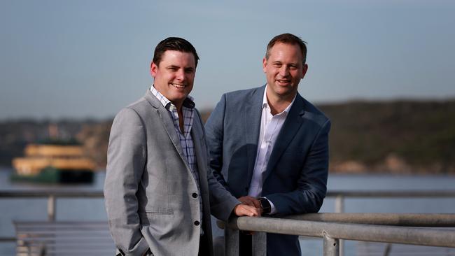 Nathan Rockliff and Ben Stuart, Xpansiv’s chief strategy officer and chief commercial officer. Picture: Jane Dempster