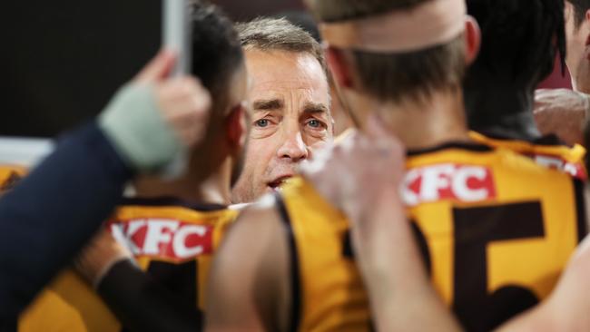 Alastair Clarkson has produced another coaching masterclass to get his troops home over the top of the favoured Sydney Swans. Picture: AFL Photos/via Getty Images