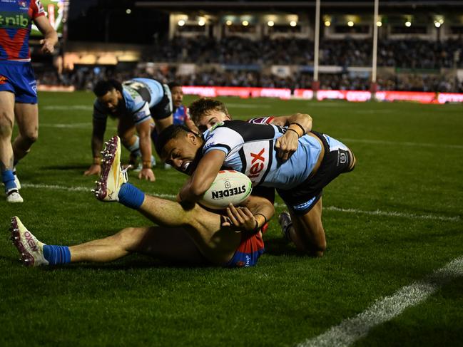 Ronaldo Mulitalo scored a late try. Picture: NRL Photos