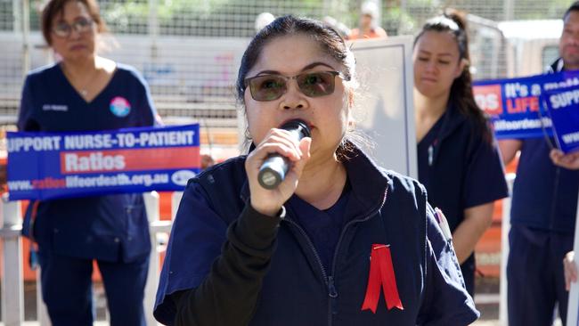 Westmead Hospital ICU nurse Wing Besilos wants the Premier and Health Minister to visit the facility where nurses are overwhelmed.