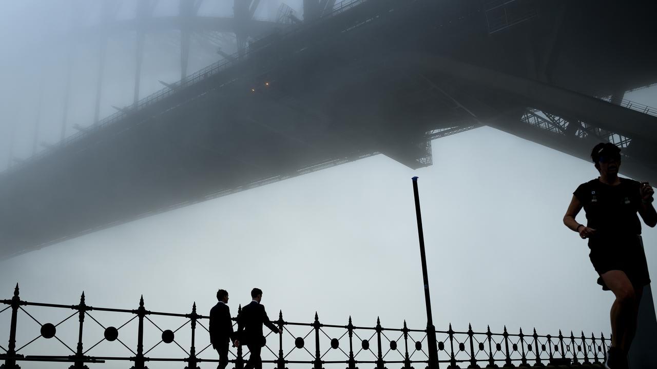 Pictures: Fog blankets Sydney causing widespread delays