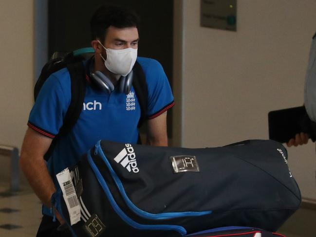 England Cricket players have arrived at the Brisbane International Airport ahead of this years Ashes Series  Arrival. Pic Annette Dew