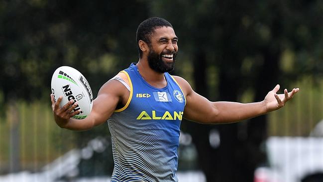 The Eels are expected to name a strong squad for the clash with the Raiders. (AAP Image/Dan Himbrechts)