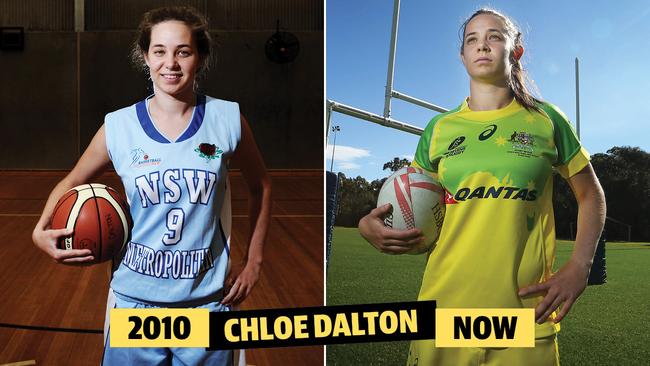 Chloe Dalton went from the basketball court to the rugby field.