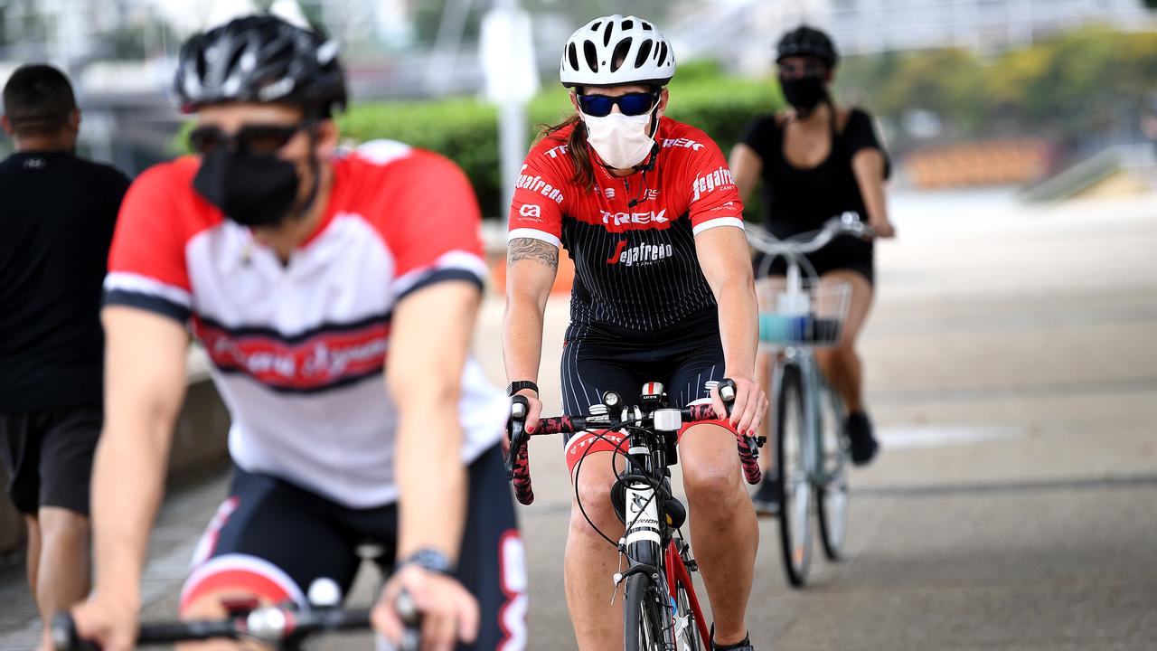 Masks will no longer have to be worn when exercising outside at a safe distance from others. Picture: NCA NewsWire/Dan Peled