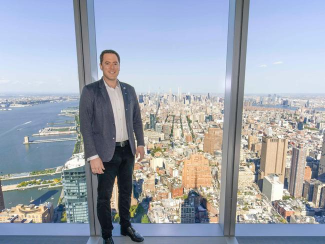 David Collard in Scale Facilitation’s One World Trade Center offices. Picture: Abby Holden