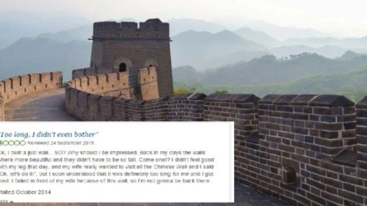 Great Wall of China. Picture: TripAdvisor