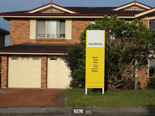 SYDNEY, AUSTRALIA - Newswire Photos MARCH 01 2023: A general view of a house for Lease in Sydneys North West as interest rates continue to rise. Picture: NCA Newswire/ Gaye Gerard