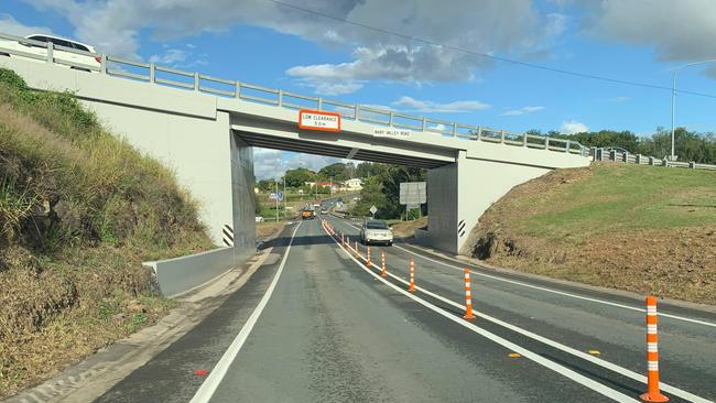 The $2.9m rebuild of the Normanby Overpass at Gympie completed a head of schedule.