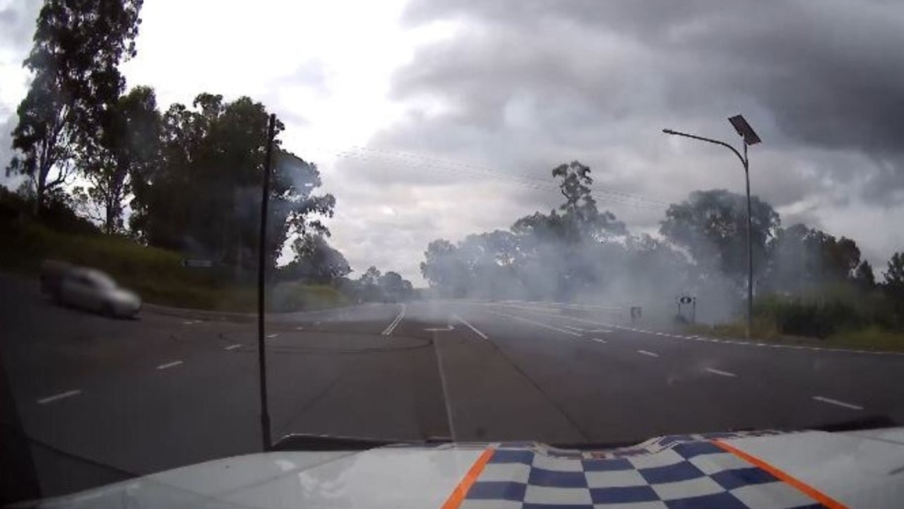 Learner driver hoon busted doing burnouts near Gympie