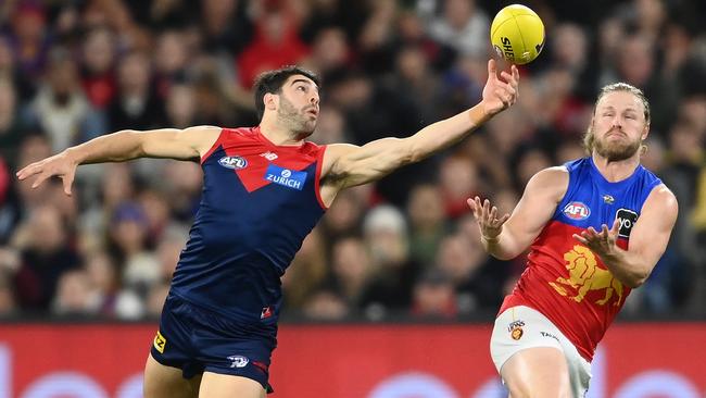 Christian Petracca played hurt in the semi-final. Picture: Quinn Rooney/Getty Images